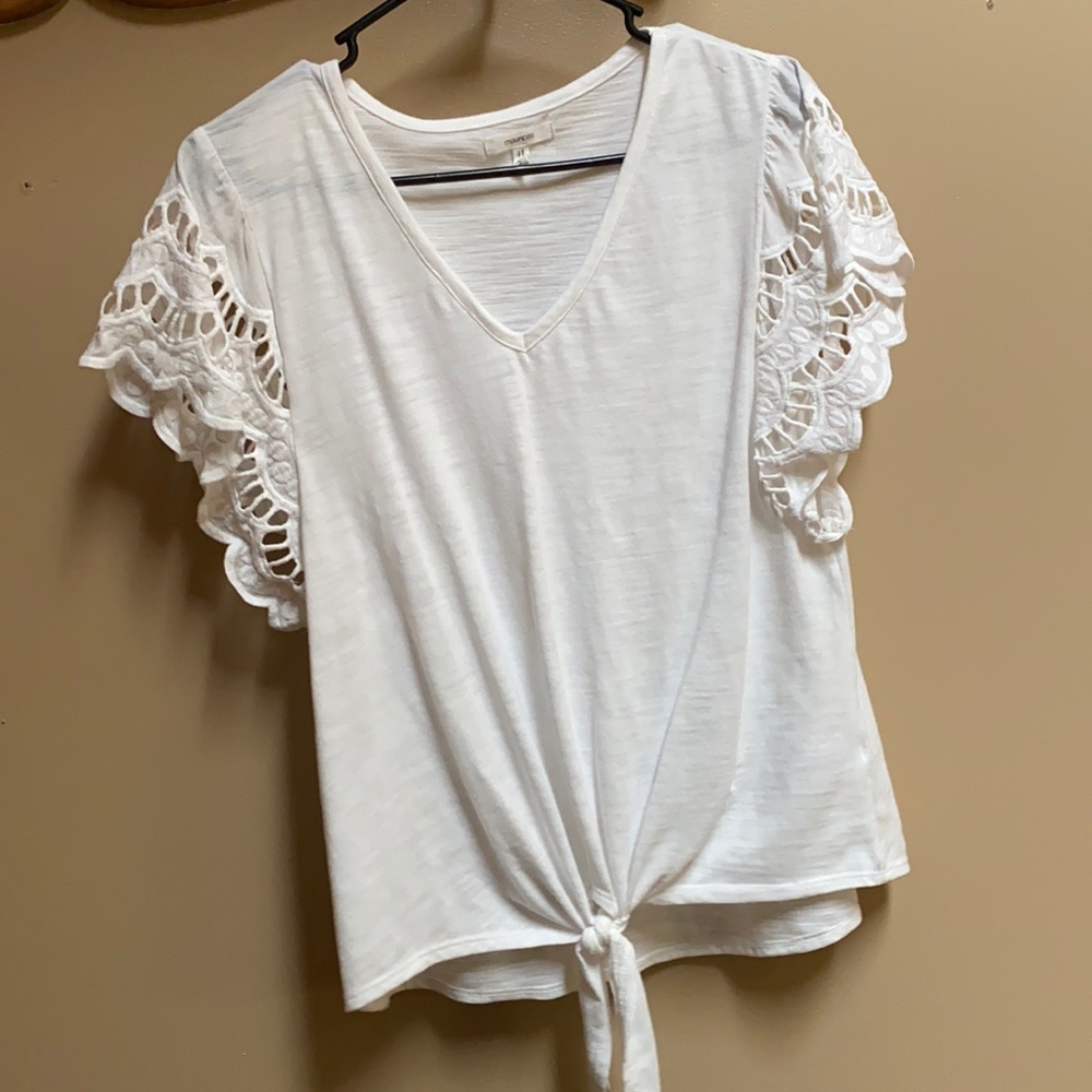 Maurice’s White Blouse Top Size Small